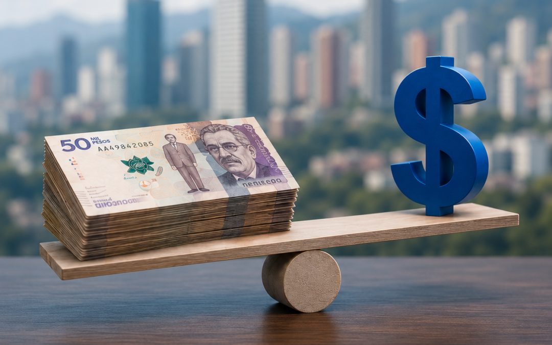 ¿Qué pasa si el peso colombiano se devalúa en el tiempo?
